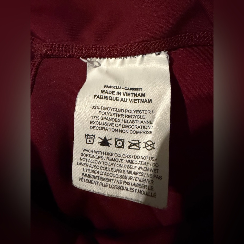 Nike Dri-Fit Burgundy Leggings - Picture 5 of 5